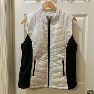 Exertek Black & White Zip Front Vest